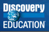 Logo with the words "Discovery Education" and an image of the Earth replacing the "o" in "Discovery" on a blue background.